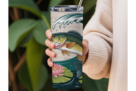 Fishing Tumbler Wrap 20oz Sublimation DesignSVG 