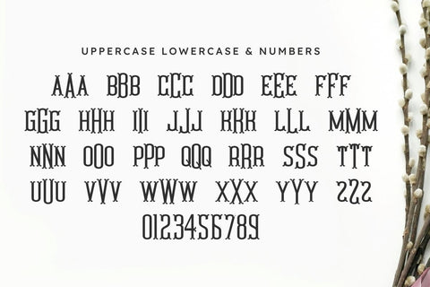 Fishtail Monogram - Monogram Font Font Masyafi Studio 