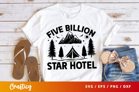 Five billion star hotel svg Design SVG Designangry 
