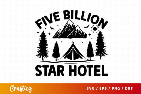 Five billion star hotel svg Design SVG Designangry 
