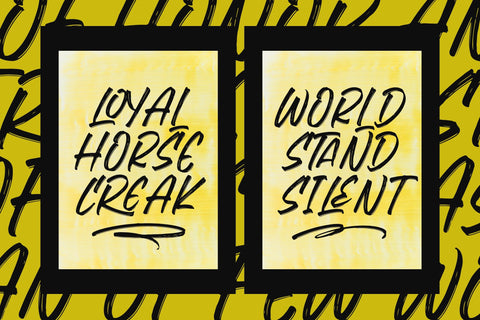 Flackin Bruska - Modern Brush Font Font Letterena Studios 