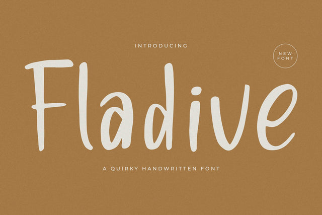 Fladive - Quirky Handwritten Font Font Letterena Studios 