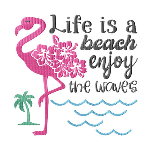 Flamingo Embroidery Designs Bundle - 6 Designs, Flamingo Quotes Embroidery Patterns, Flamingo Sayings Embroidery Files Embroidery/Applique DESIGNS HappyDesignStudio 