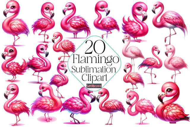 Flamingo Sublimation Bundle,Illustrator Clipart,Quotes and Sayings,Food & Drink,On Sale, Print & Cut Sublimation Newmockups 