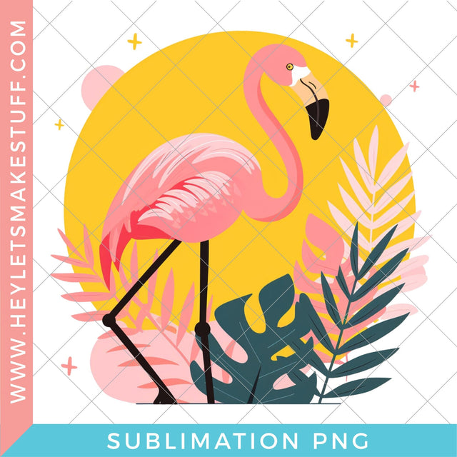 Flamingo - Sublimation Sublimation Hey Let's Make Stuff 