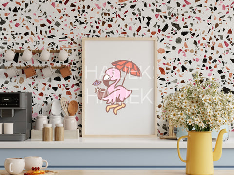 Flamingo SVG Design Set SVG HalieKStudio 