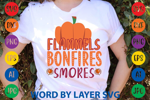 Flannels Bonfires Smores SVG DESIGN SVG Rafiqul20606 