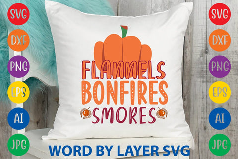 Flannels Bonfires Smores SVG DESIGN SVG Rafiqul20606 