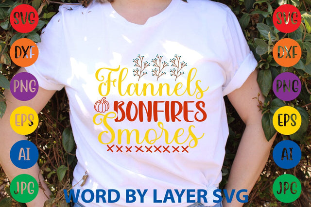 Flannels Bonfires Smores SVG DESIGN SVG Rafiqul20606 
