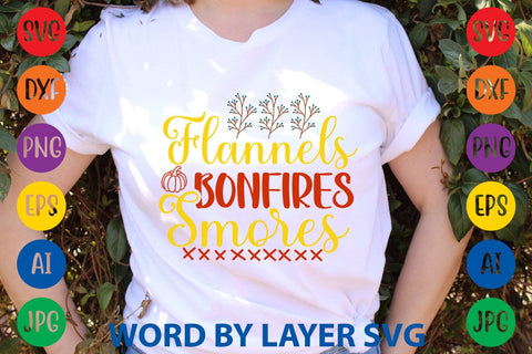 Flannels Bonfires Smores SVG DESIGN SVG Rafiqul20606 