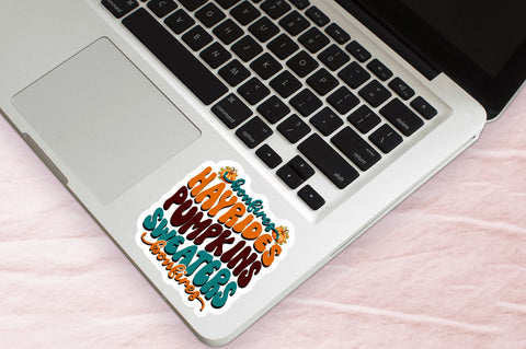 FLannels hayrides Pumpkins Stickers Design Sublimation Regulrcrative 