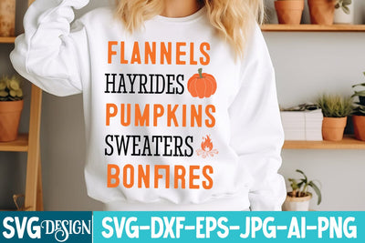 Flannels Hayrides Pumpkins Sweaters Bonfires Svg Design,Thanksgiving SVG Quotes , Thanksgiving SVG Design , Fall SVG Design, Autumn SVG Cut File SVG BlackCatsMedia 