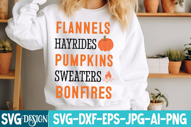 Flannels Hayrides Pumpkins Sweaters Bonfires Svg Design,Thanksgiving SVG Quotes , Thanksgiving SVG Design , Fall SVG Design, Autumn SVG Cut File SVG BlackCatsMedia 
