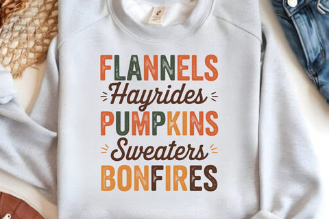 Flannels Hayrides Pumpkins Sweaters SVG Angelina750 