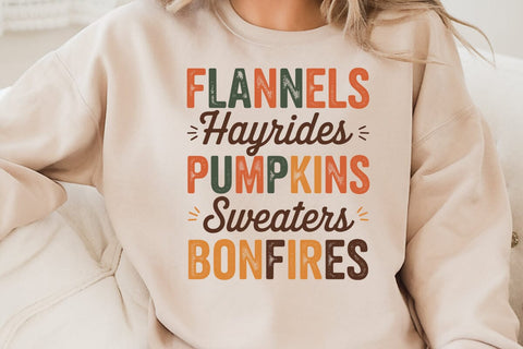 Flannels Hayrides Pumpkins Sweaters SVG Angelina750 