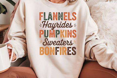 Flannels Hayrides Pumpkins Sweaters SVG Angelina750 