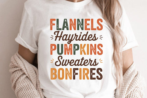 Flannels Hayrides Pumpkins Sweaters SVG Angelina750 