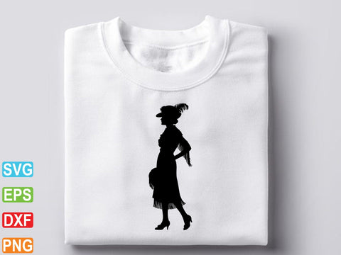 Flapper Girls Svg, Flapper Girl Silhouette, Flapper Girls Dxf SVG Creativeart88 