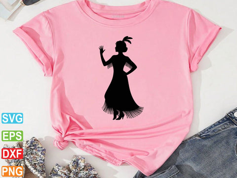 Flapper Girls Svg, Flapper Girl Silhouette, Flapper Girls Dxf SVG Creativeart88 