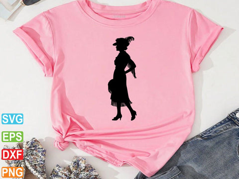 Flapper Girls Svg, Flapper Girl Silhouette, Flapper Girls Dxf SVG Creativeart88 
