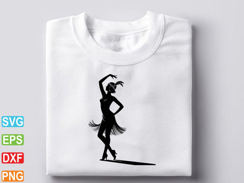 Flapper Girls Svg, Flapper Girl Silhouette, Flapper Girls Dxf SVG Creativeart88 
