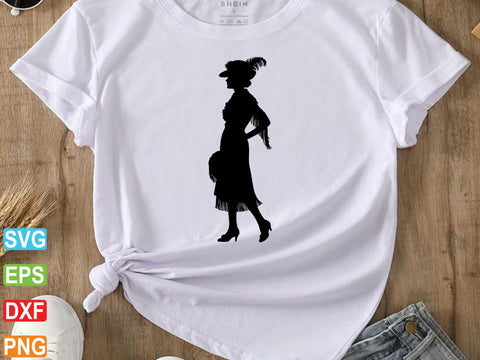 Flapper Girls Svg, Flapper Girl Silhouette, Flapper Girls Dxf SVG Creativeart88 