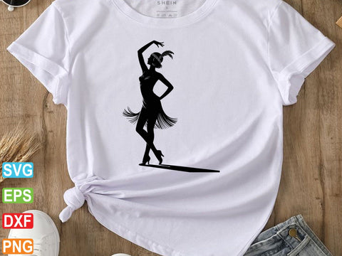 Flapper Girls Svg, Flapper Girl Silhouette, Flapper Girls Dxf SVG Creativeart88 