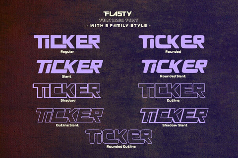 Flasty - Futuristic Font Font twinletter 