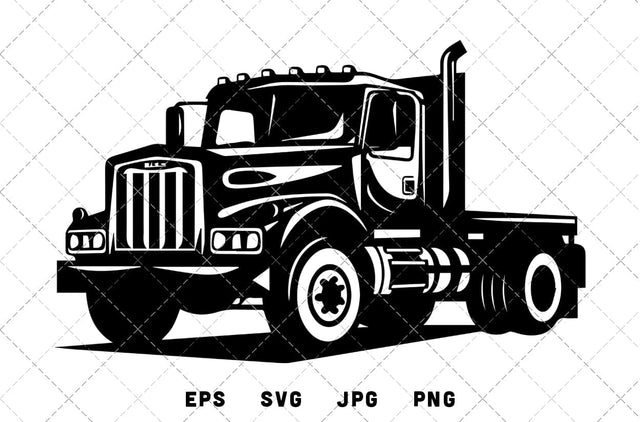 Flatbed Truck Vector Graphics - JPG, SVG, PNG, EPS - Digital Download with Commercial License for Cricut, Silhouette, Scan N Cut Crafting SVG Loveleen Kaur 