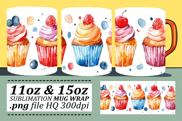 Flavor Explosion Fast Foodie Pattern Wrap for Mugs Sublimation afrosvg 