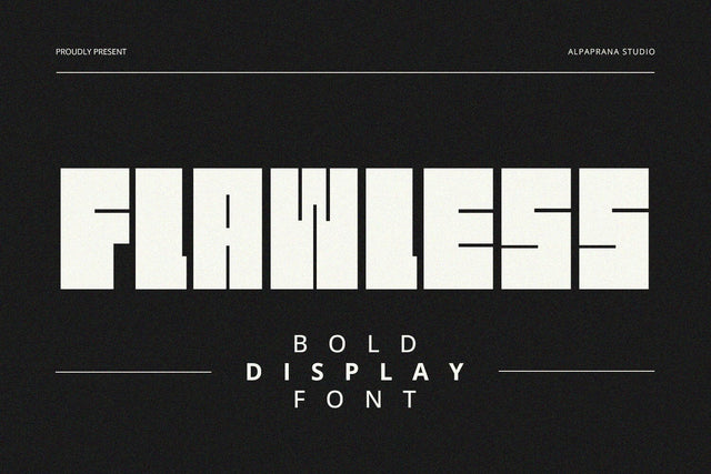 Flawless - Display Font Font Alpaprana Studio 