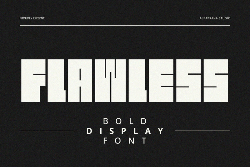 Flawless - Display Font Font Alpaprana Studio 