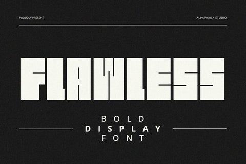 Flawless - Display Font Font Alpaprana Studio 