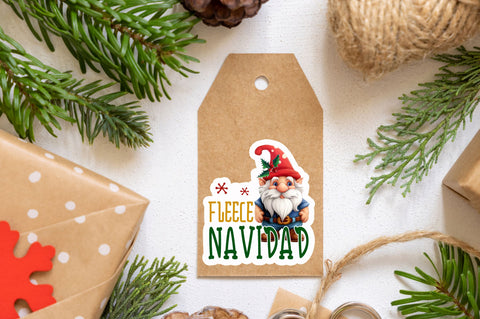 Fleece navidad Sticker Design Sublimation Regulrcrative 