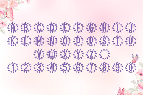 Fleuric Monogram Font Font Dm Letter Studio 