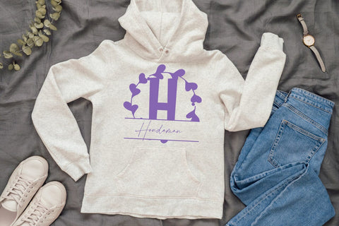 Fleuric Split Monogram Font Font Dm Letter Studio 