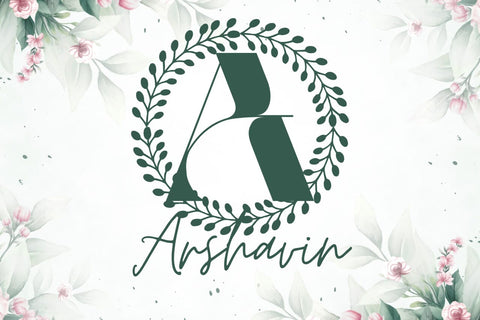 Fleuriton Monogram Font Font Dm Letter Studio 