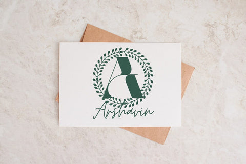 Fleuriton Monogram Font Font Dm Letter Studio 