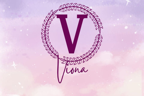 Fleurwyn Monogram Font Font Dm Letter Studio 