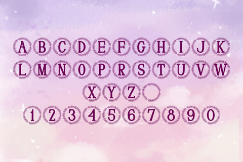 Fleurwyn Monogram Font Font Dm Letter Studio 