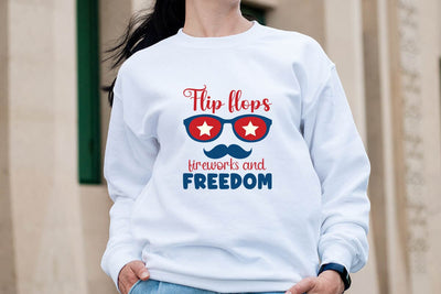 Flip flops fireworks and freedom SVG Angelina750 