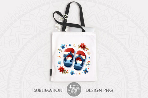 Flip flops PNG, floral nursery art Sublimation Artisan Craft SVG 