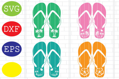 Flip Flops Svg, Beach Svg, Vacation Trip Svg, Jpg, Eps, Dxf Files SVG DigitalSvgFiles 
