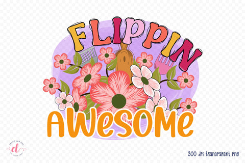Flippin Awesome PNG - Funny Kitchen Sublimation Sublimation CraftLabSVG 