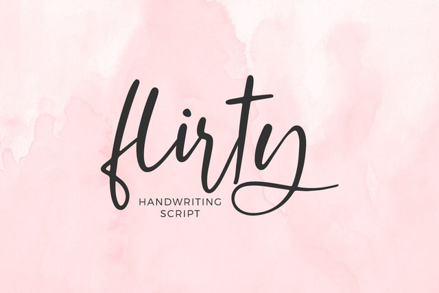 Flirty Script Font Font Beck McCormick 