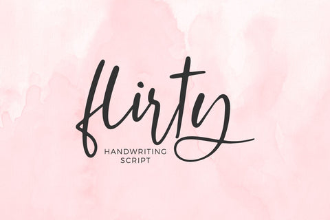 Flirty Script Font Font Beck McCormick 