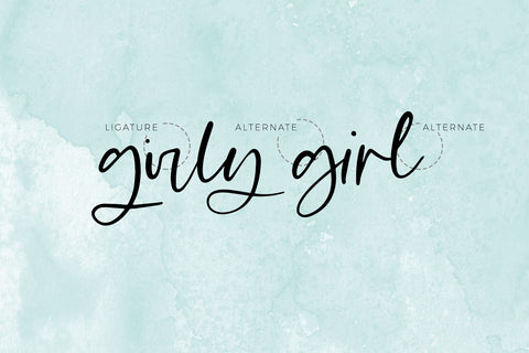 Flirty Script Font Font Beck McCormick 