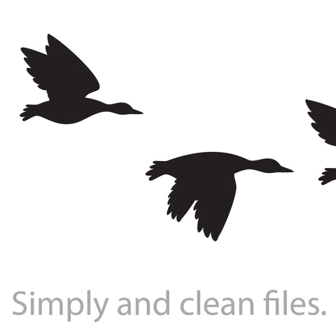 Flock of Mallard Ducks SVG TribaliumArtSF 