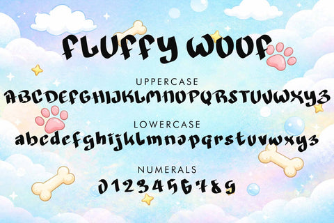 Floffy Woof Font Prasetya Letter 