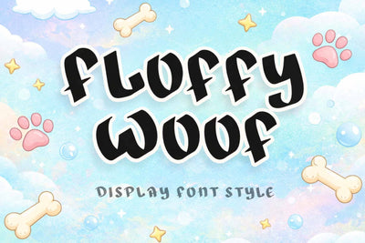 Floffy Woof Font Prasetya Letter 
